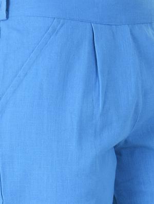 pleated cigarette pants trousers - 15545860 - Standard Image - 5