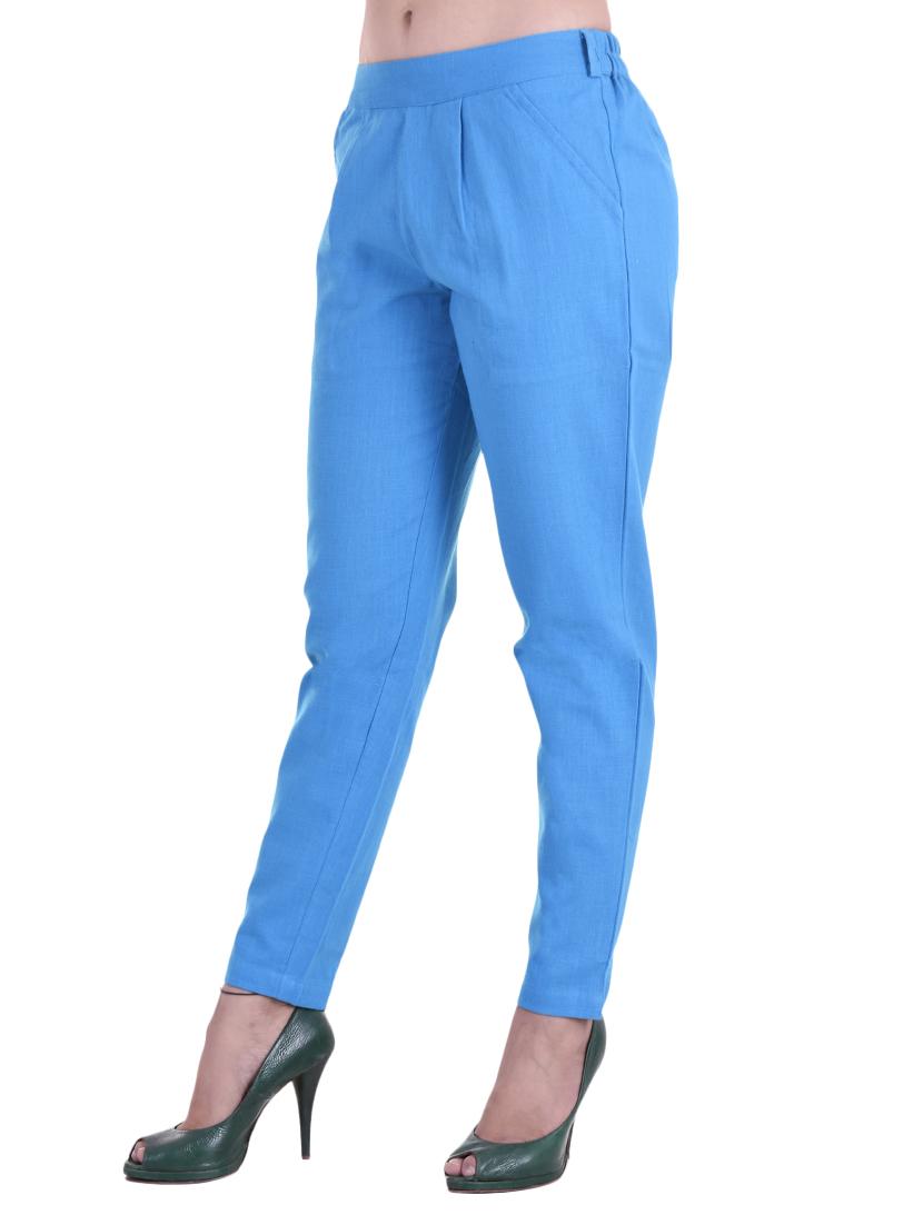 pleated cigarette pants trousers - 15545860 - Zoom Image - 2