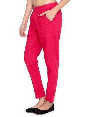 pleated cigarette pants trousers - 15545864 - Standard Image - 2