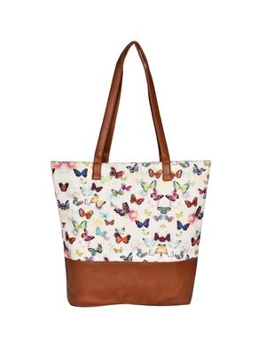 white leatherette (pu) regular tote - 15546163 - Standard Image - 2