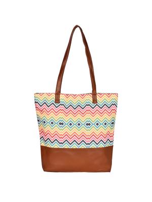 multi colored canvas regular tote - 15546168 - Standard Image - 2