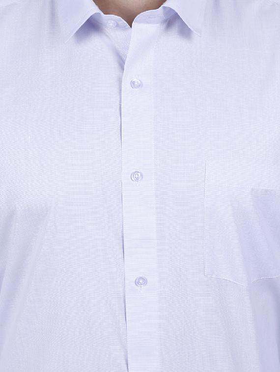 light blue polyester formal shirt - 15546678 - Zoom Image - 5