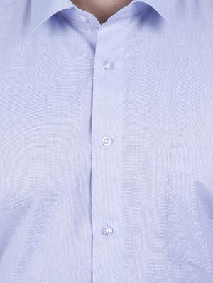 blue polyester formal shirt - 15546679 - Standard Image - 5
