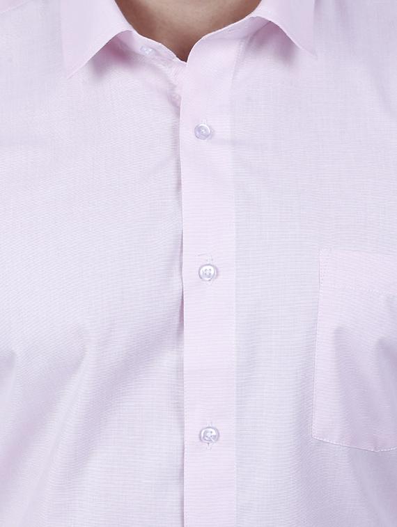 pink polyester formal shirt - 15546681 - Zoom Image - 5