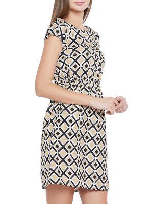 geometric blouson dress - 15547788 - Standard Image - 2