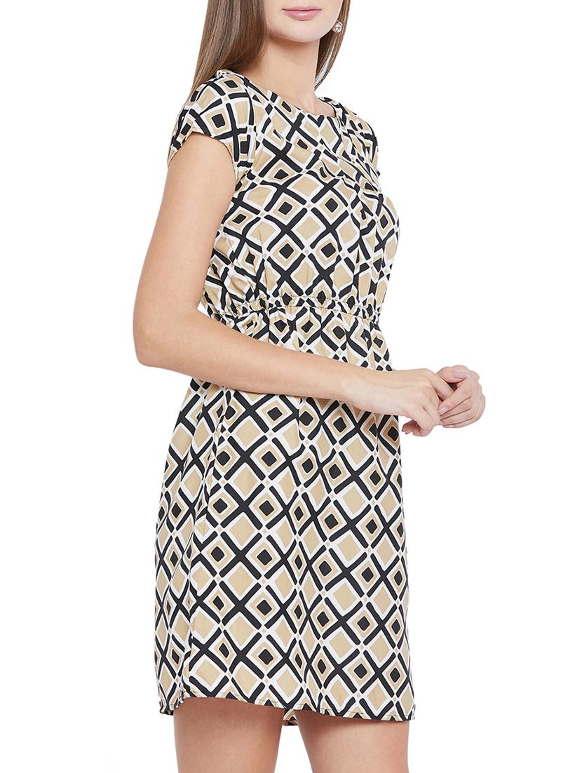 geometric blouson dress - 15547788 - Zoom Image - 2