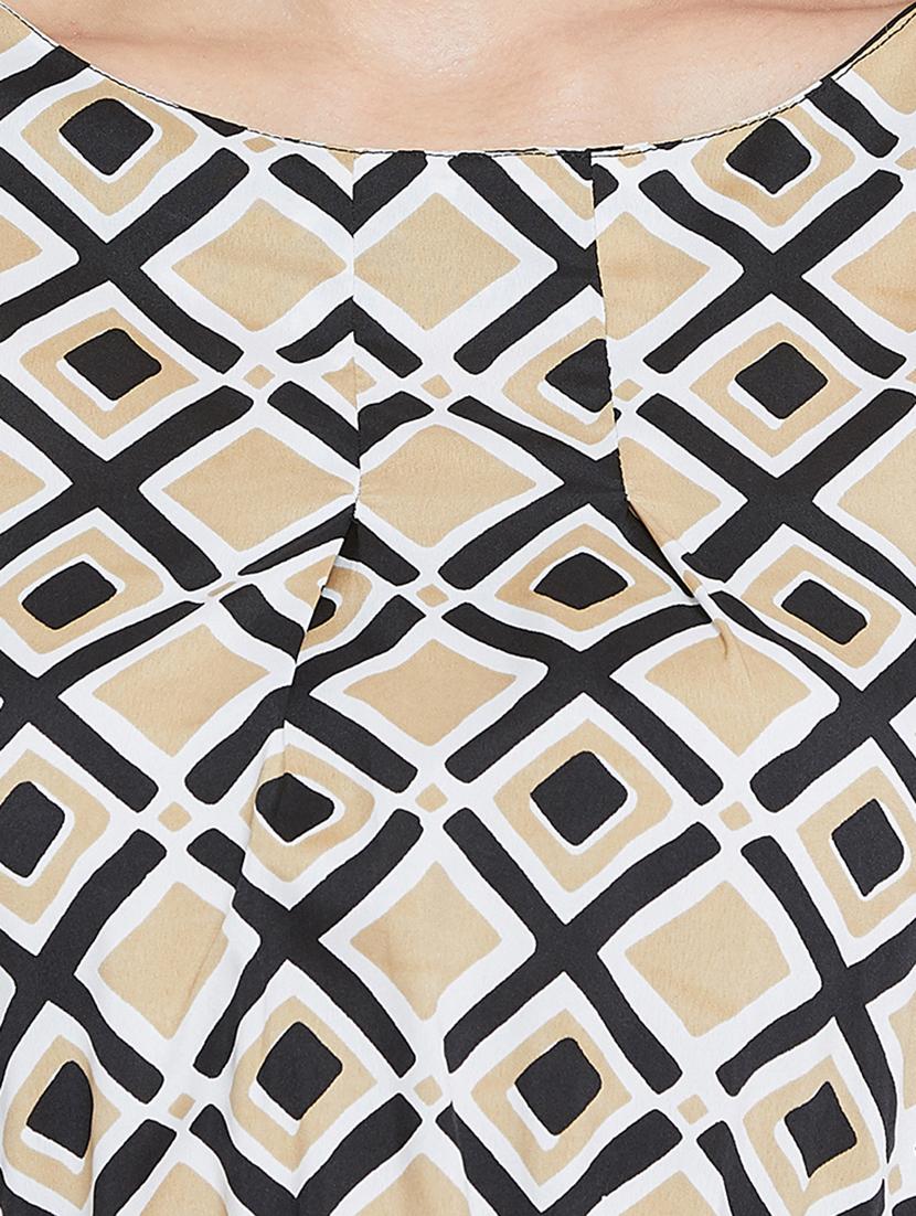 geometric blouson dress - 15547788 - Zoom Image - 5
