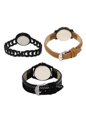 set of 3 round dial analog watch combo -(lk201-209-234) - 15548350 - Standard Image - 2