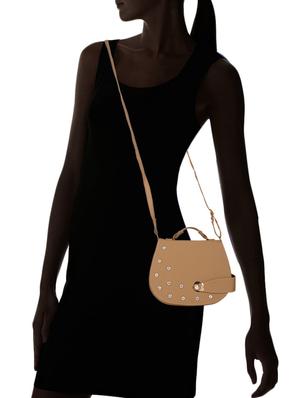 beige leatherette (pu) regular sling bag - 15557532 - Standard Image - 5