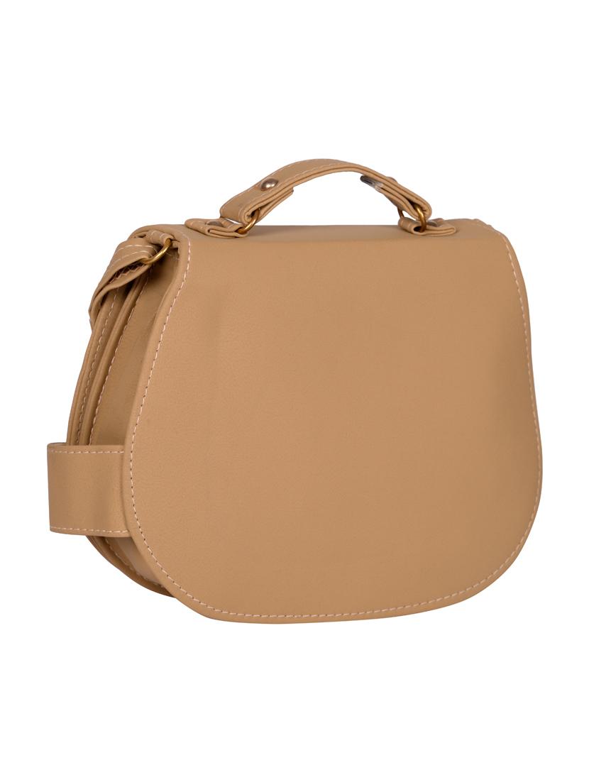 beige leatherette (pu) regular sling bag - 15557532 - Zoom Image - 2