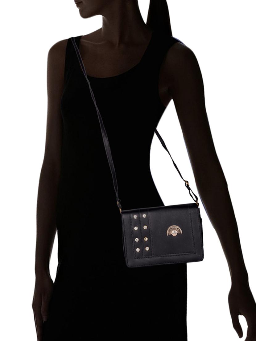 black leatherette (pu) regular sling bag - 15557536 - Zoom Image - 5