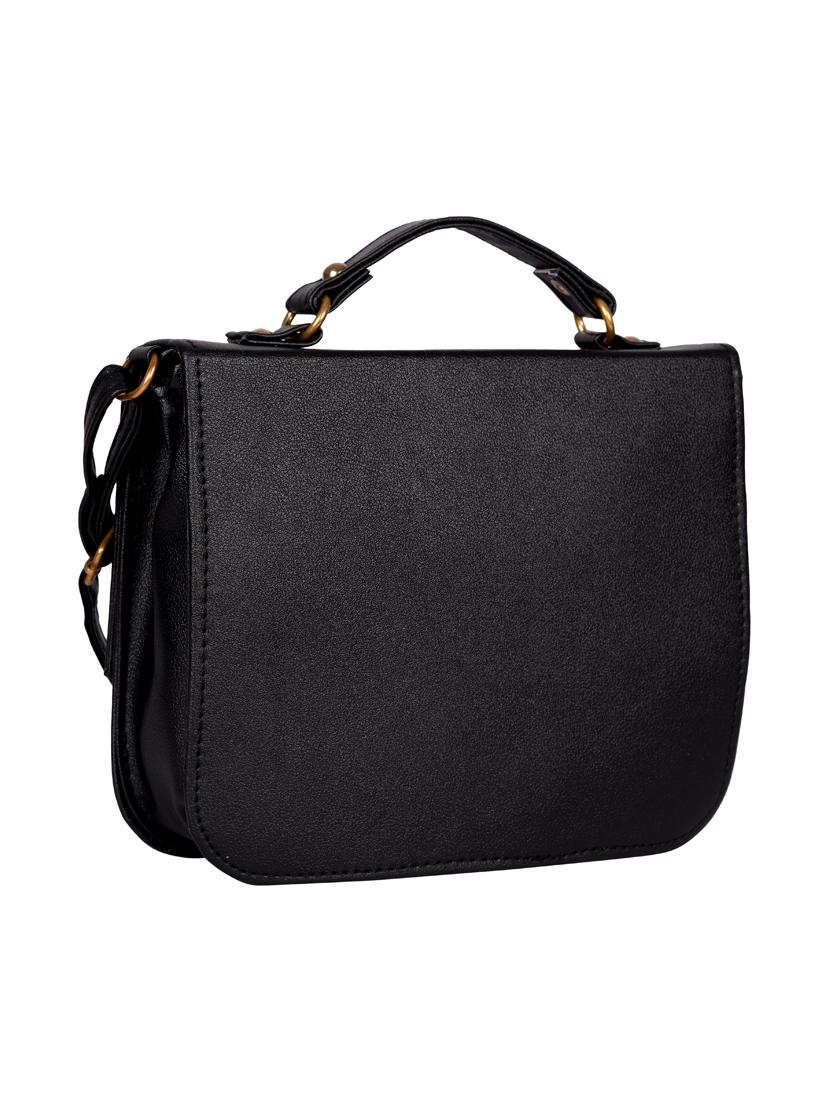 black leatherette (pu) regular sling bag - 15557538 - Zoom Image - 2