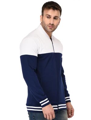 blue fleece casual jacket - 15558036 - Standard Image - 2