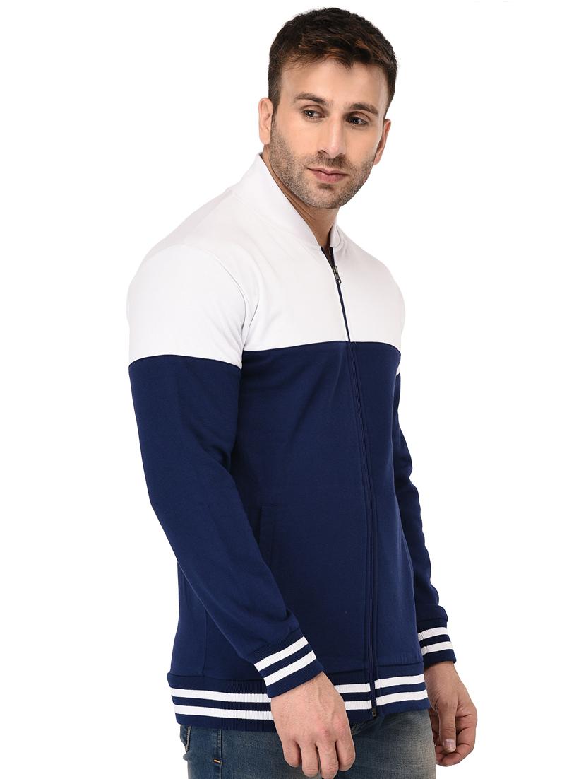blue fleece casual jacket - 15558036 - Zoom Image - 2
