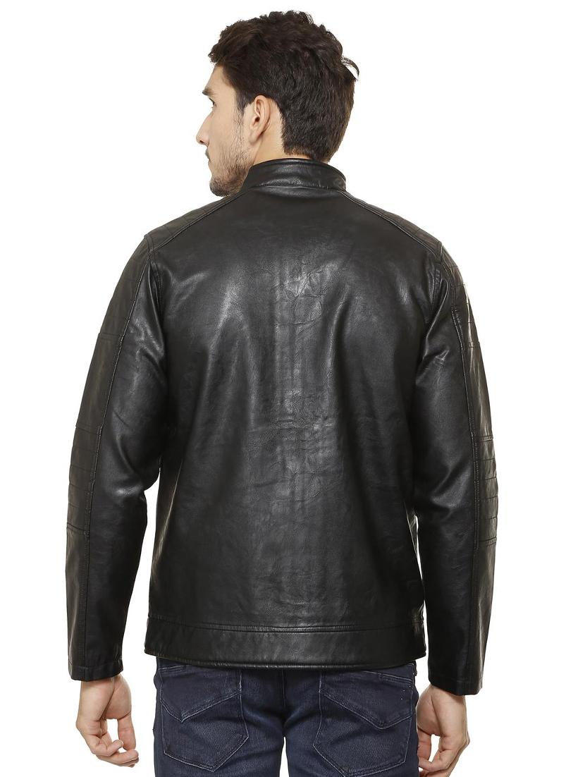 black leather biker jacket - 15558114 - Zoom Image - 2