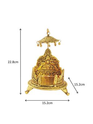 singhasan in metal antique gold plated by handicrafts paradise - 15558978 - Standard Image - 2