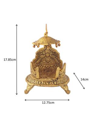 singhasan oval shaped in metal by handicrafts paradise - 15559041 - Standard Image - 2