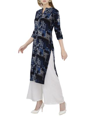Front placket straight kurta - 15559572 - Standard Image - 2