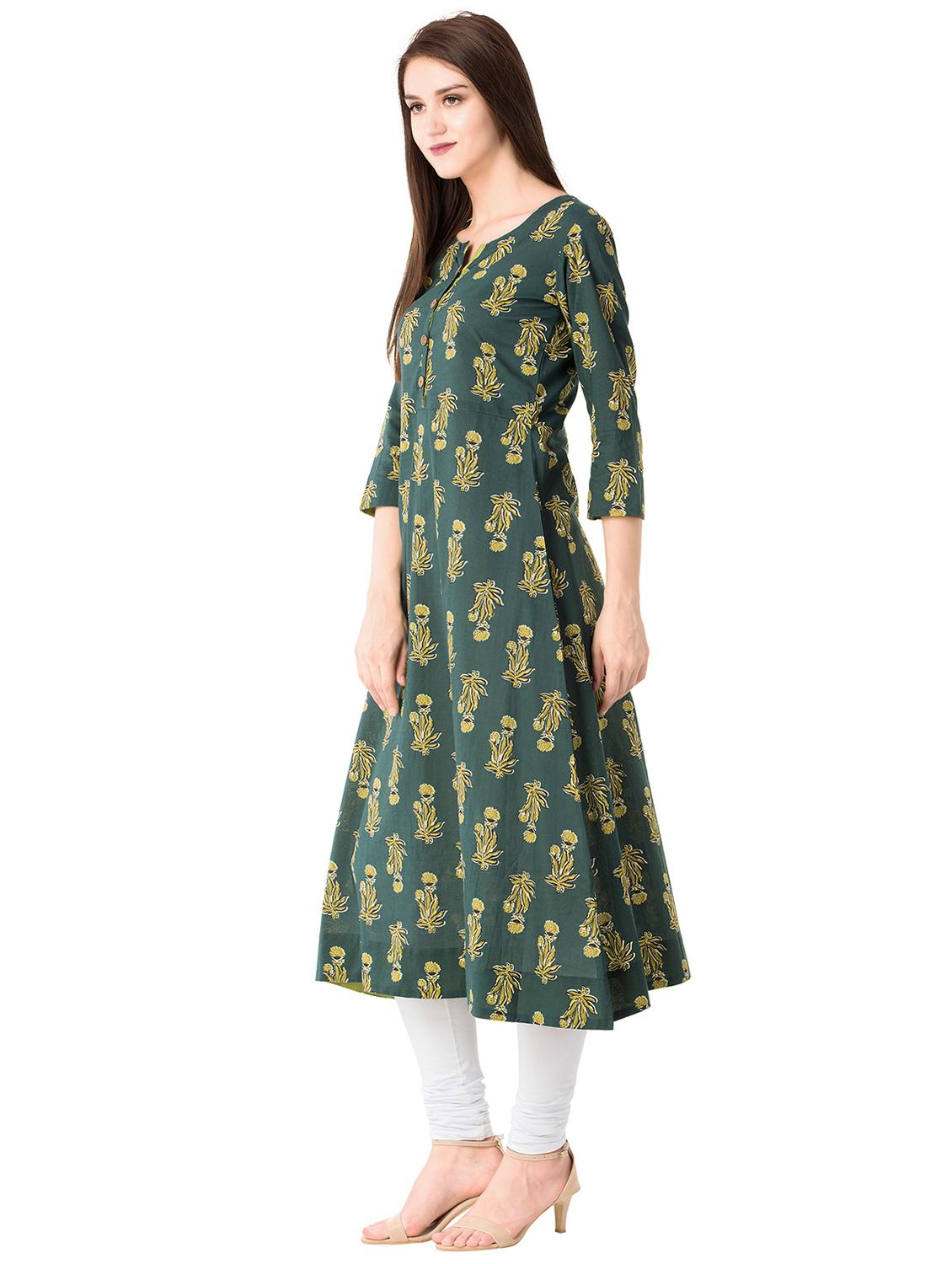 Printed a-line kurta - 15559664 - Zoom Image - 2