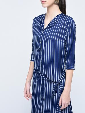 button detailed striped dress - 15560004 - Standard Image - 2