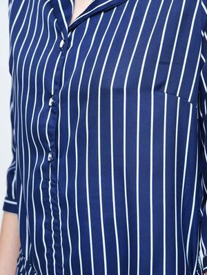 button detailed striped dress - 15560004 - Standard Image - 5