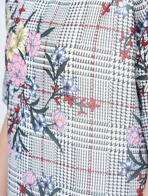 floral turn up sleeved dress - 15560006 - Standard Image - 5
