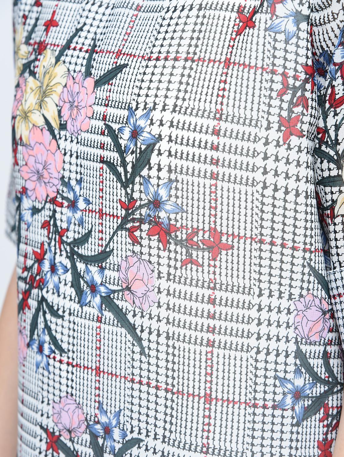 floral turn up sleeved dress - 15560006 - Zoom Image - 5