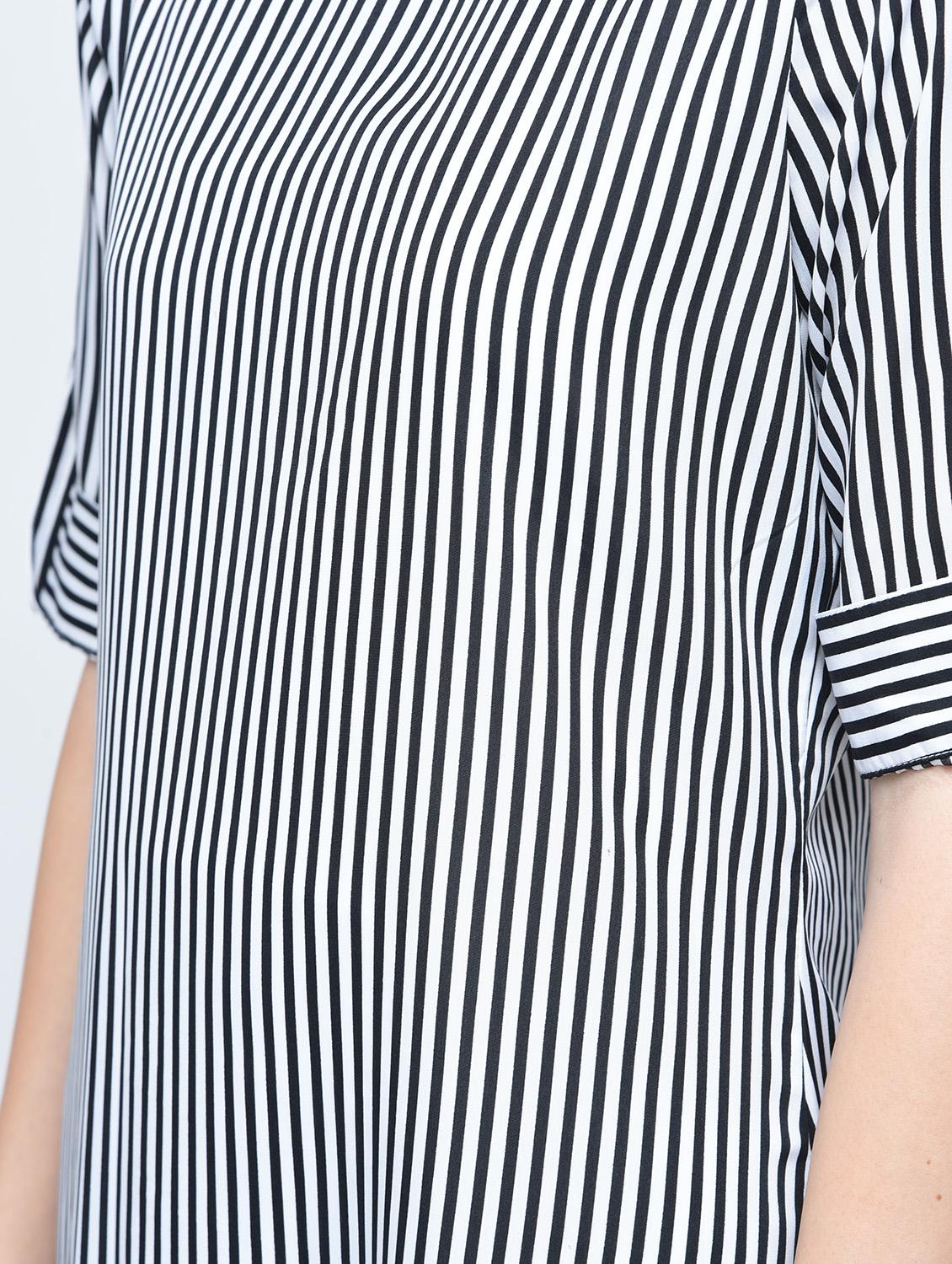 roll up sleeved striped dress - 15560013 - Zoom Image - 5