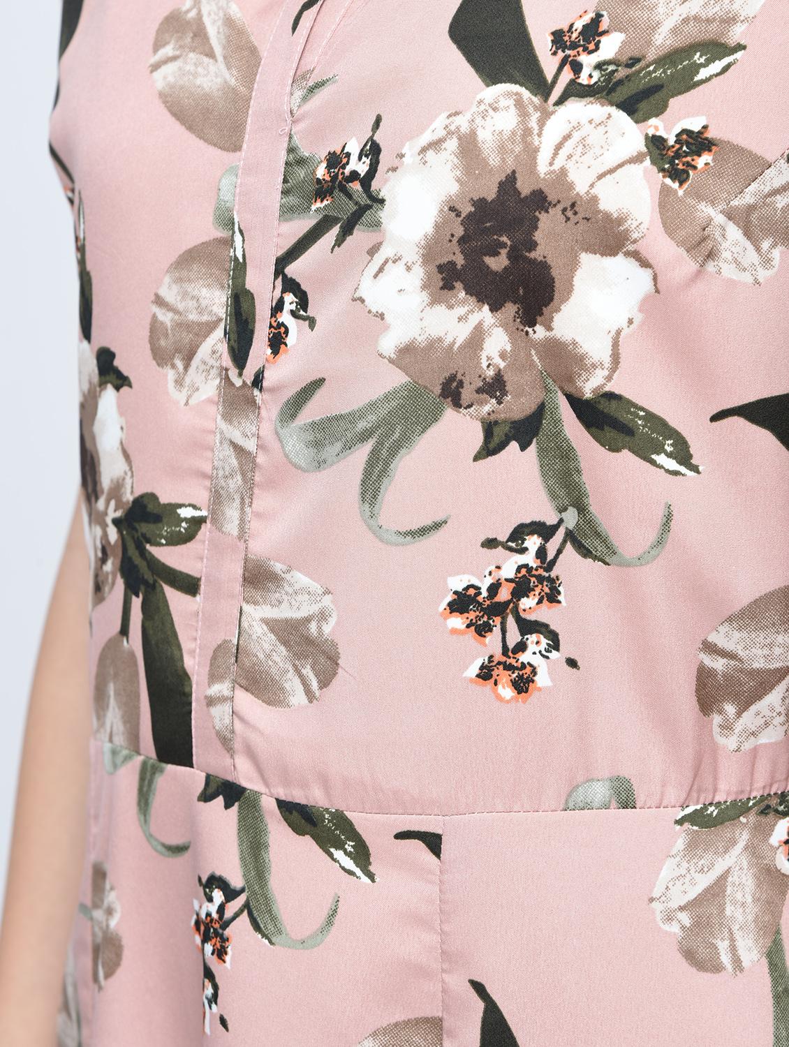 placket detailed floral dress - 15560020 - Zoom Image - 5