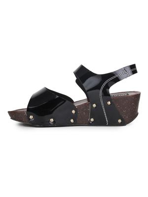 black ankle strap wedges - 15561478 - Standard Image - 2