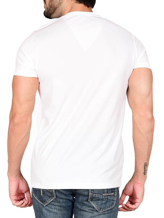 white cotton blend front print t-shirt - 15561773 - Zoom Image - 2