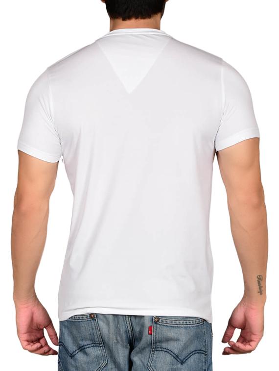 white cotton blend front print t-shirt - 15561782 - Zoom Image - 2
