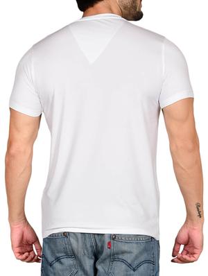white cotton blend chest print t-shirt - 15561783 - Standard Image - 2