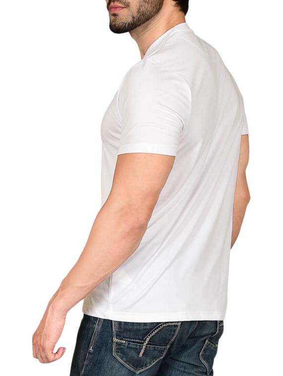 white cotton blend front print t-shirt - 15561784 - Zoom Image - 2
