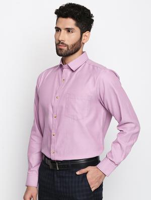 purple cotton formal shirt - 15563267 - Standard Image - 2