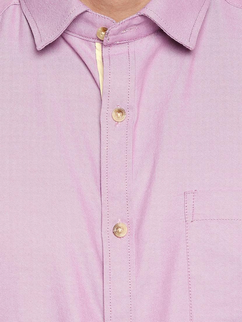 purple cotton formal shirt - 15563267 - Zoom Image - 5