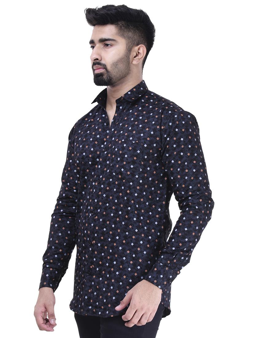 blue cotton casual shirt - 15563605 - Zoom Image - 2