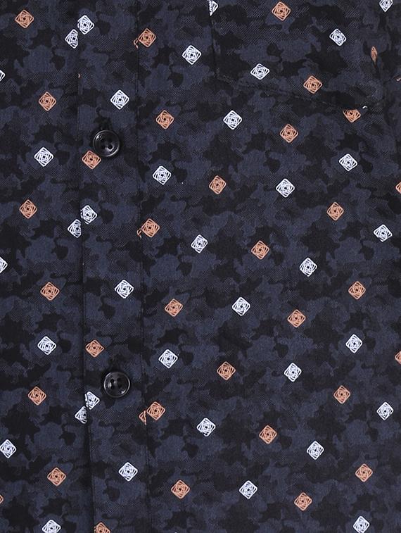 blue cotton casual shirt - 15563605 - Zoom Image - 5