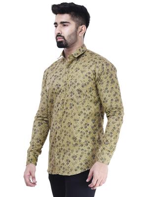 brown cotton casual shirt - 15563612 - Standard Image - 2