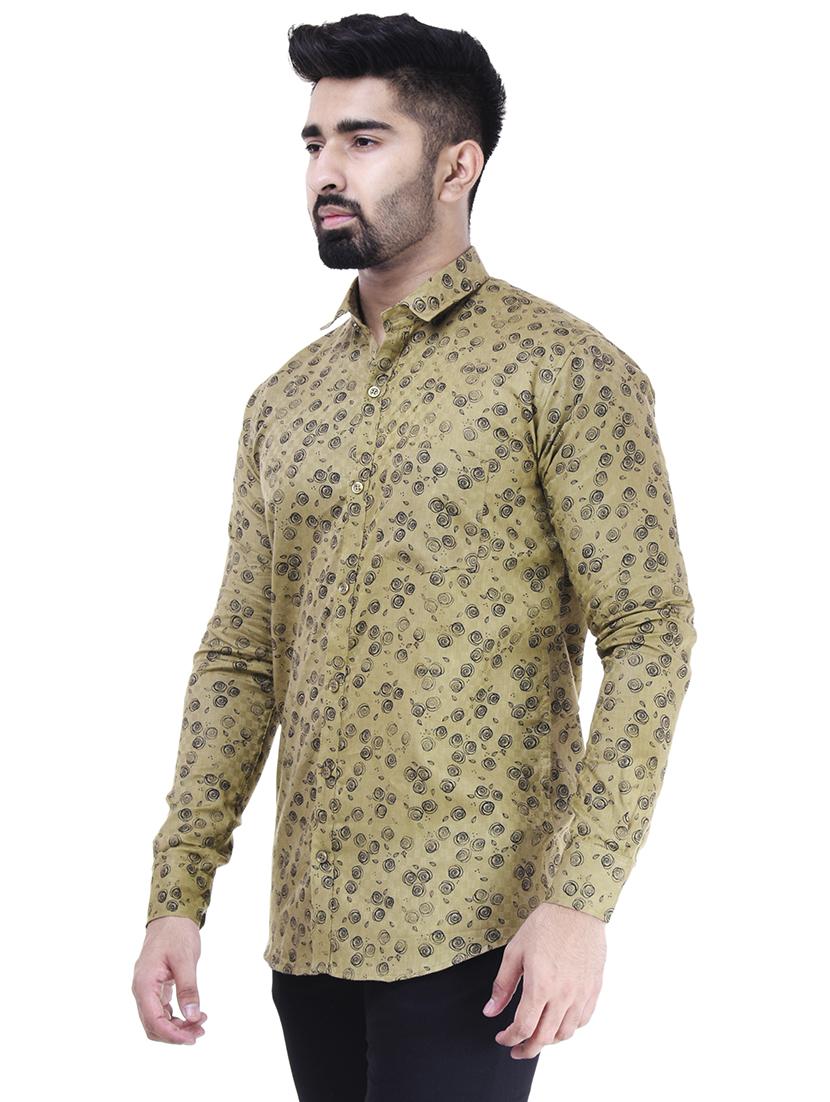 brown cotton casual shirt - 15563612 - Zoom Image - 2