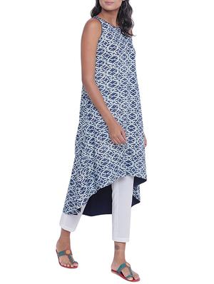 High-low kurta with pant set - 15563710 - Standard Image - 2