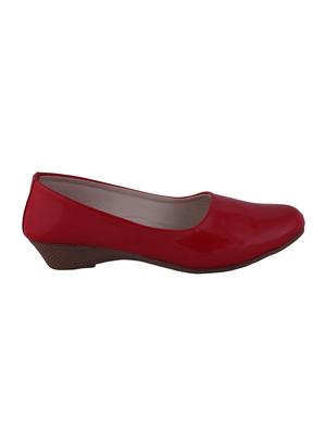 red slip on ballerinas - 15563748 - Standard Image - 2