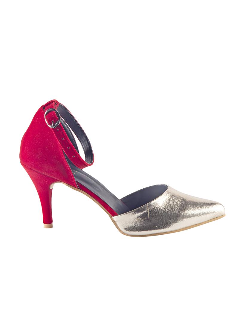 red ankle strap sandals - 15563761 - Zoom Image - 2