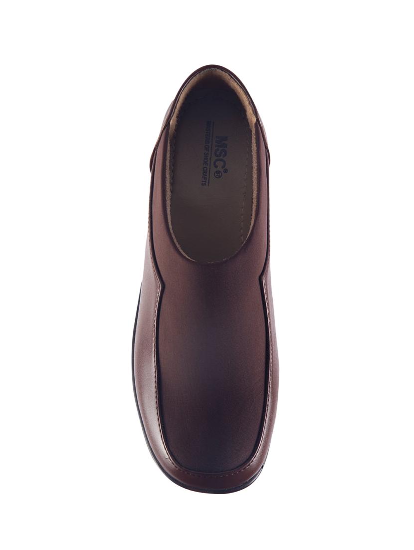 brown slip on formal shoes - 15563768 - Zoom Image - 5