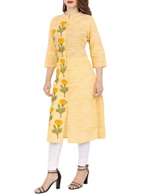 printed straight kurta - 15565361 - Standard Image - 2
