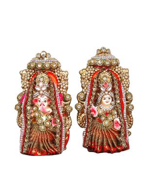 multicolor laxmi ganesha idol with stone embellishment - 15565929 - Standard Image - 2