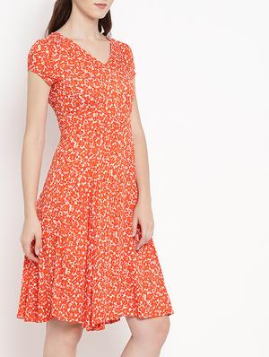 ditsy floral flared dress - 15566293 - Standard Image - 2