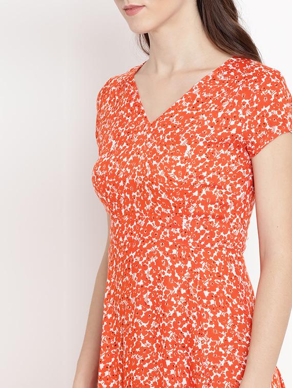 ditsy floral flared dress - 15566293 - Zoom Image - 5