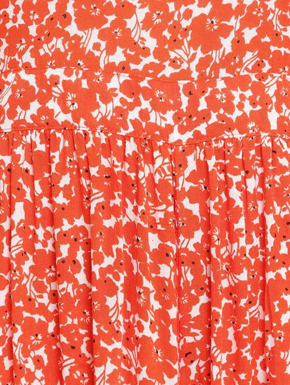 gathered detail flared jumpsuit - 15566299 - Zoom Image - 5