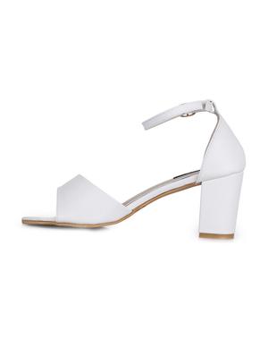 white ankle strap sandals - 15568163 - Standard Image - 2